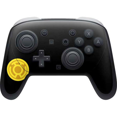 DC Comics Green Lantern Sinestro Emblem Nintendo Switch 2 (2025) Pro Controller Skin