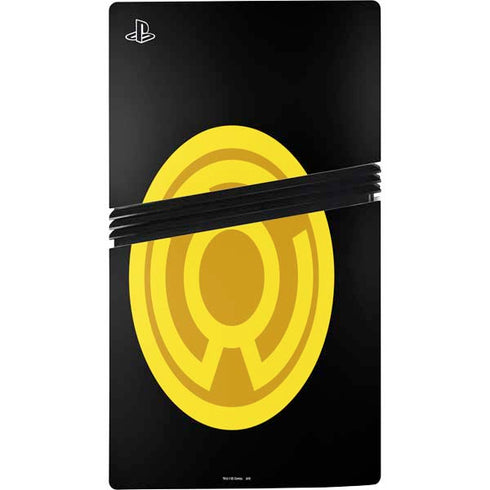 DC Comics Green Lantern Sinestro Emblem PS5 Pro Console Skin