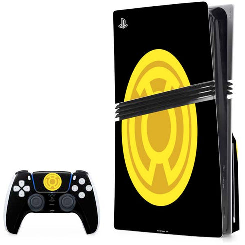 DC Comics Green Lantern Sinestro Emblem PS5 Pro Disk Bundle Skin