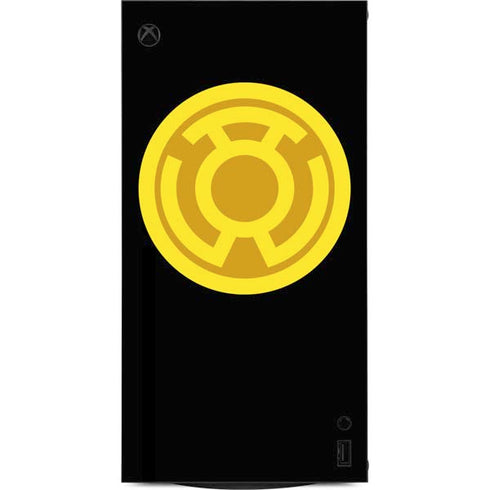 DC Comics Green Lantern Sinestro Emblem XBox Series X Digital Edition Console Skin