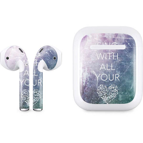 Sing With All Your Heart Apple AirPods Skin