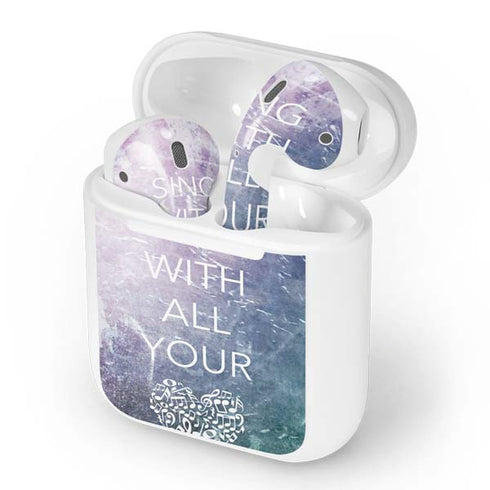 Sing With All Your Heart Apple AirPods Skin