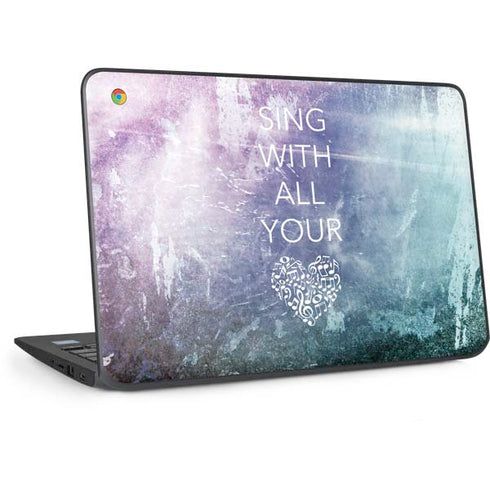 Sing With All Your Heart HP Chromebook Skin