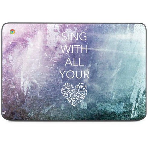 Sing With All Your Heart HP Chromebook Skin