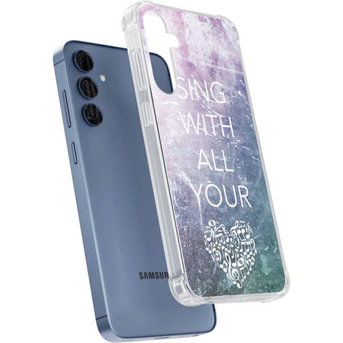 Sing With All Your Heart Galaxy A35 5G Clear Case