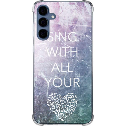 Sing With All Your Heart Galaxy A55 5G Clear Case