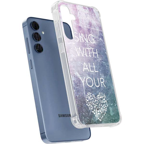 Sing With All Your Heart Galaxy A55 5G Clear Case