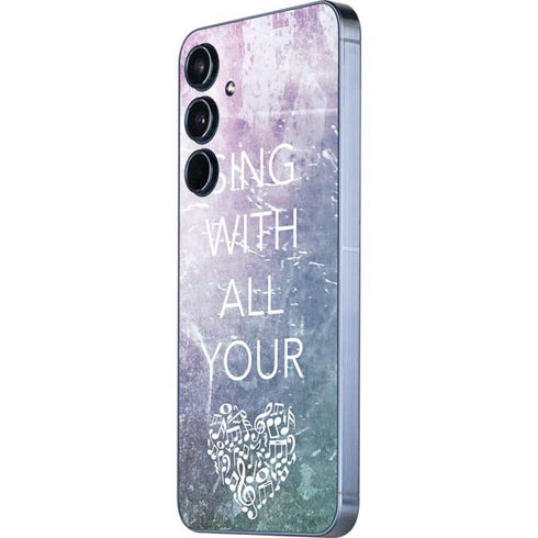 Sing With All Your Heart Galaxy A55 5G Skin