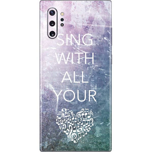 Sing With All Your Heart Galaxy Note 10 Plus Skin
