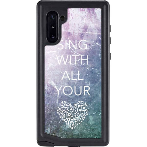 Sing With All Your Heart Galaxy Cases