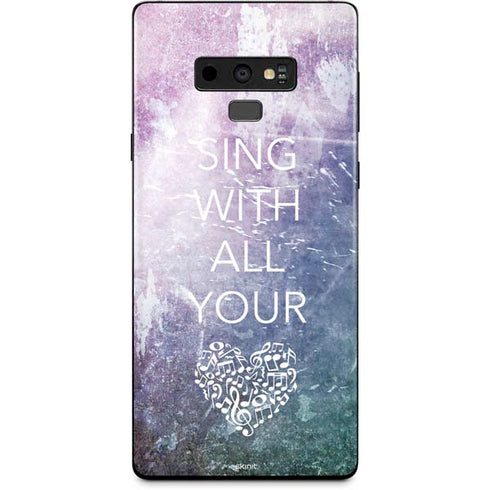 Sing With All Your Heart Galaxy Note 9 Skin
