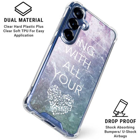 Sing With All Your Heart Galaxy S25 Plus Clear Case