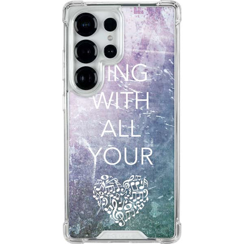 Sing With All Your Heart Galaxy S25 Ultra Clear Case