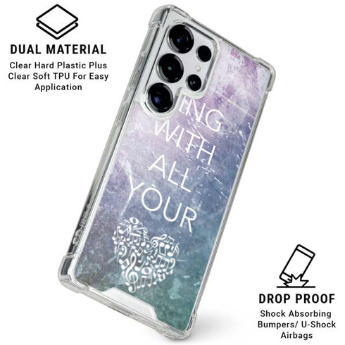Sing With All Your Heart Galaxy S25 Ultra Clear Case