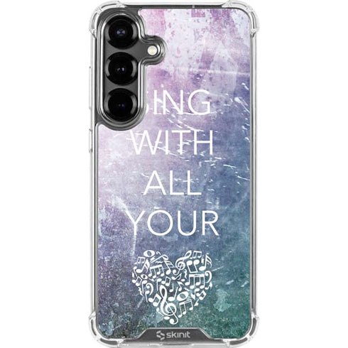Sing With All Your Heart Galaxy S26 Clear Case