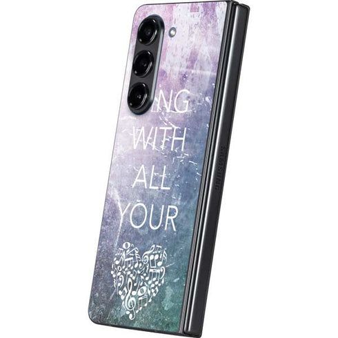 Sing With All Your Heart Galaxy Z Fold5 5G Skin