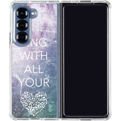 Sing With All Your Heart Galaxy Z Fold6 Clear Case