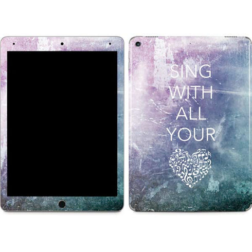 Sing With All Your Heart iPad Skins