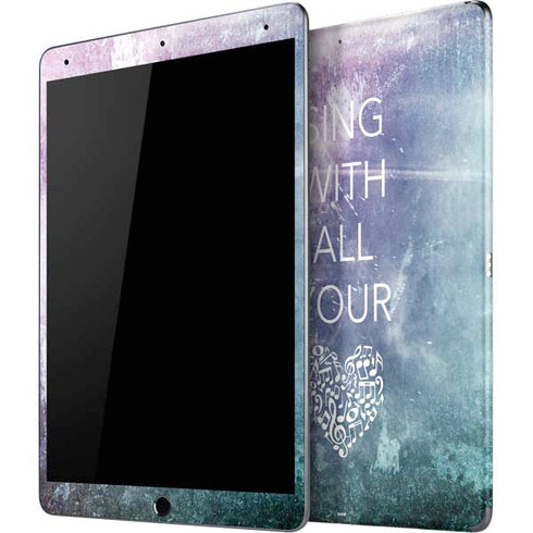 Sing With All Your Heart iPad Skins