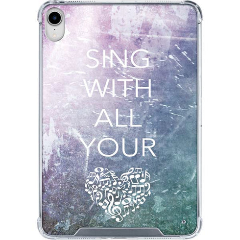Sing With All Your Heart iPad 11th Gen (2025) Clear Case