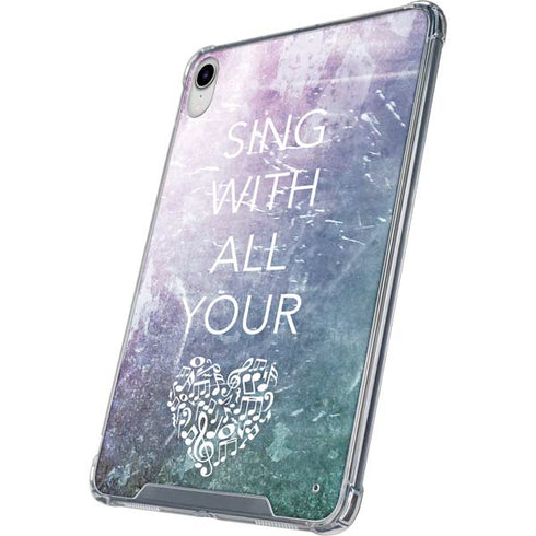 Sing With All Your Heart iPad 11th Gen (2025) Clear Case