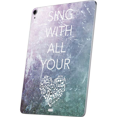 Sing With All Your Heart Apple iPad Air Skin