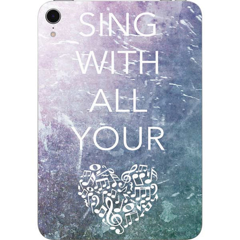 Sing With All Your Heart Apple iPad Mini Skin