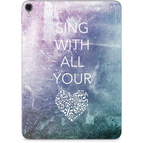 Sing With All Your Heart Apple iPad Pro Skin