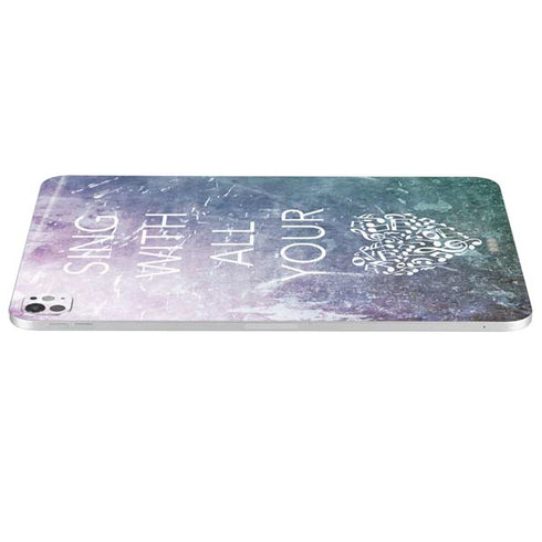 Sing With All Your Heart iPad Pro 13in M4 (2024) Skin