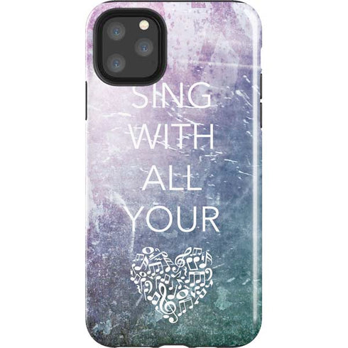Sing With All Your Heart iPhone Cases
