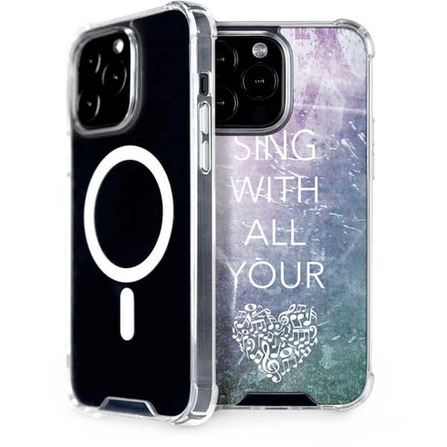 Sing With All Your Heart iPhone Cases