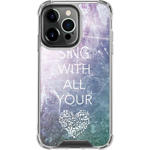 Sing With All Your Heart iPhone 16 Pro Clear Case
