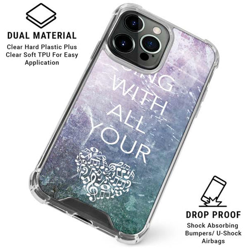 Sing With All Your Heart iPhone 16 Pro Clear Case