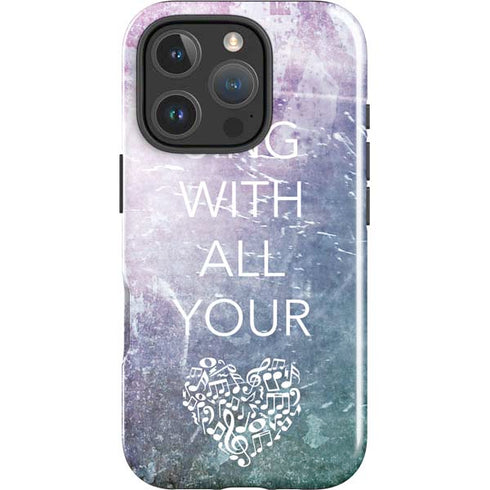 Sing With All Your Heart iPhone 16 Pro Max Impact Case