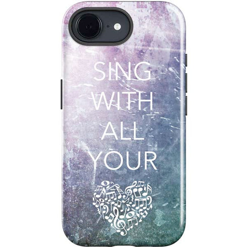 Sing With All Your Heart iPhone 16e Impact Case