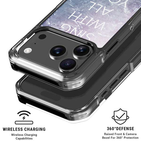 Sing With All Your Heart iPhone 18 Pro Clear Case