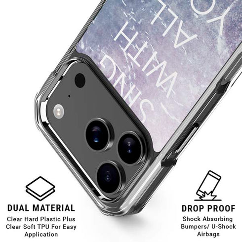 Sing With All Your Heart iPhone 18 Pro Clear Case