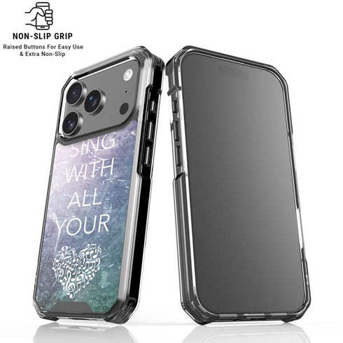 Sing With All Your Heart iPhone 18 Pro Clear Case
