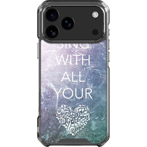 Sing With All Your Heart iPhone 18 Pro Max Clear Case
