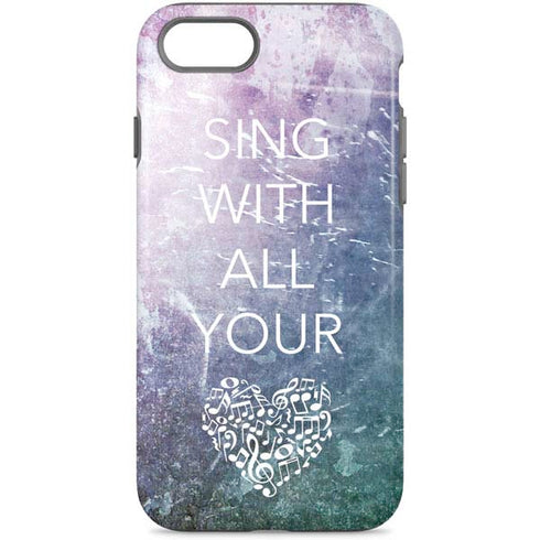 Sing With All Your Heart iPhone Cases
