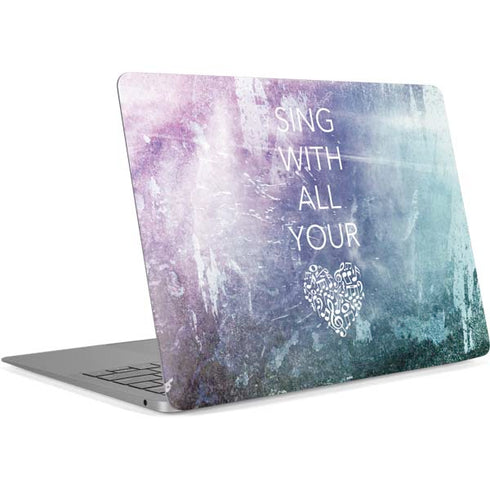 Sing With All Your Heart Apple MacBook Air Skin