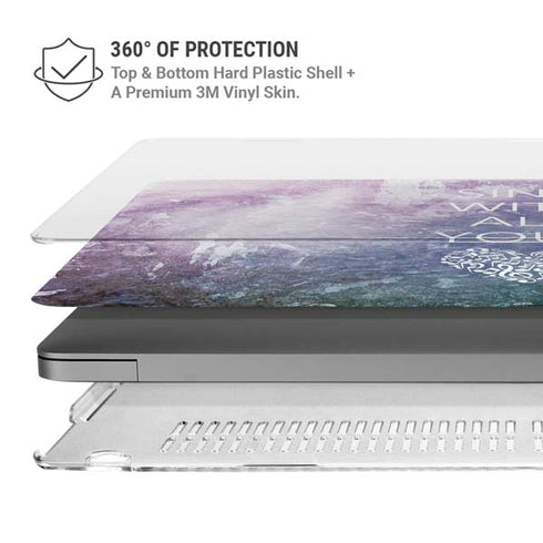 Sing With All Your Heart MacBook Pro 14in (2021-24) Case plus Skin