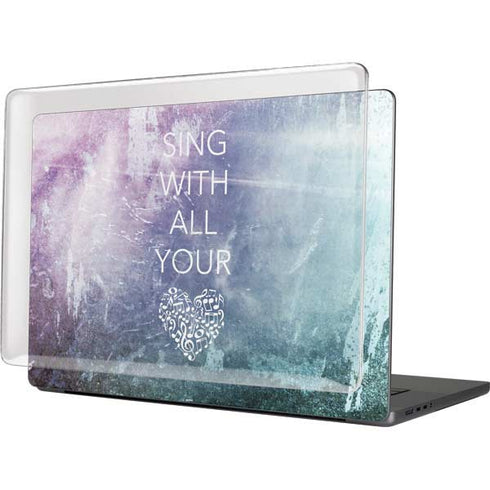 Sing With All Your Heart MacBook Cases