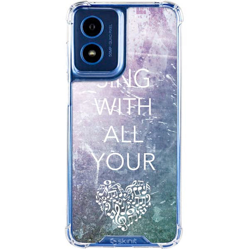 Sing With All Your Heart Moto G 5G (2024) Clear Case