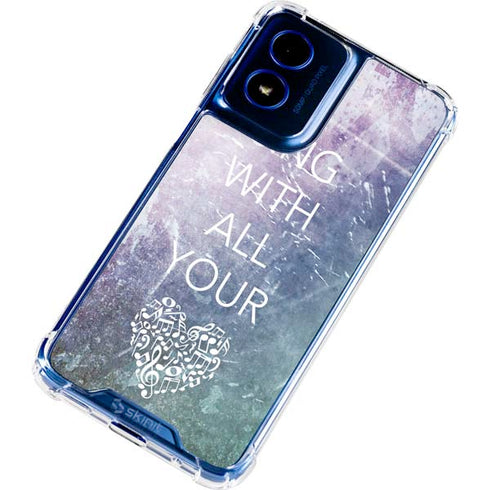 Sing With All Your Heart Moto G 5G (2024) Clear Case