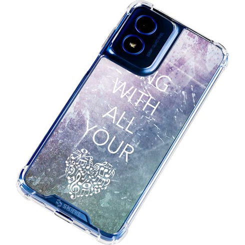 Sing With All Your Heart Moto G Play 4G (2024) Clear Case