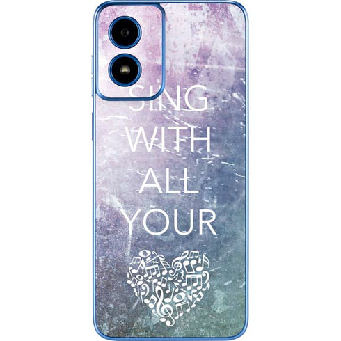 Sing With All Your Heart Moto G Play 4G (2024) Skin