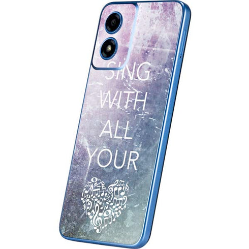 Sing With All Your Heart Moto G Play 4G (2024) Skin