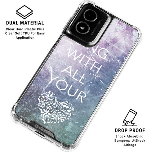 Sing With All Your Heart Moto G Power 5G (2024) Clear Case