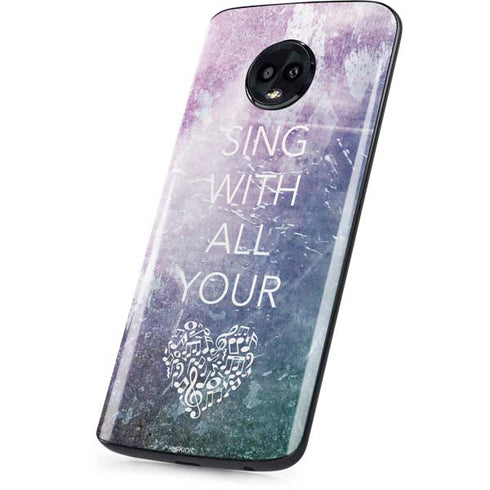 Sing With All Your Heart Moto G6 Skin